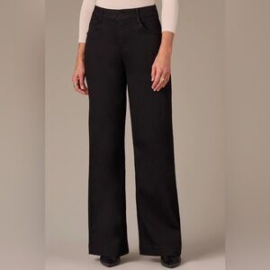 Wit & Wisdom Sam High Rise Ab-Solution Wide Leg Jeans Black - Size 12